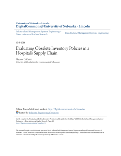 Evaluating Obselete Inventory Policies in a Hospital`s Supply Chain