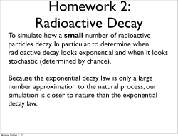 Simulating radioactive Decay