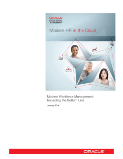 Modern Workforce Management: Impacting the Bottom Line