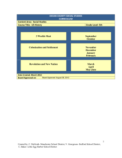 Social Studies Curriculum 5th grade