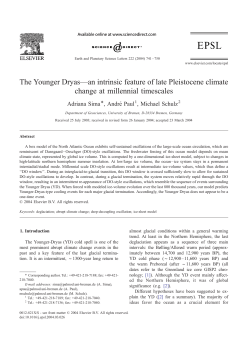 The Younger Dryas&mdash;an intrinsic feature of late Pleistocene climate