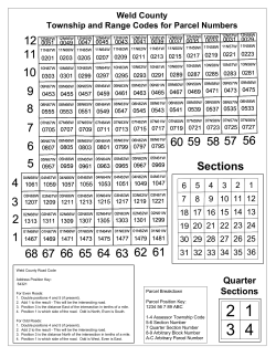 Sections - Weld County