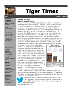 Tiger Times - Mount Clemens Community Schools