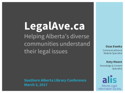 LegalAve.ca: Helping Alberta`s Diverse Communities Understand