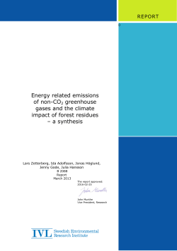 Energy related emissions of non-CO2 greenhouse gases and the