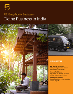 Doing Business in India