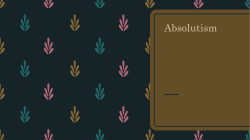 Absolutism