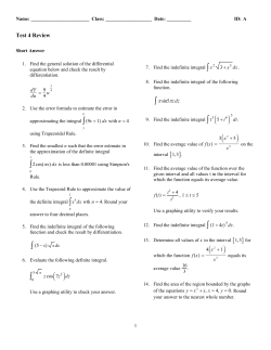 ExamView - Test 4 Revie Cal I Sp13.tst