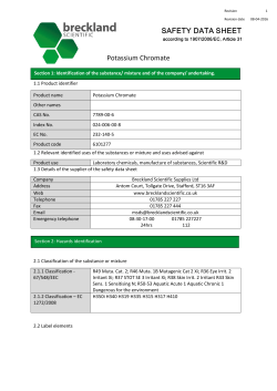 Potassium Chromate - Breckland Scientific