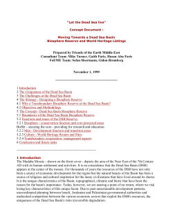 Let the Dead Sea live - EcoPeace Middle East