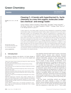 Green Chemistry - Surface Science Western