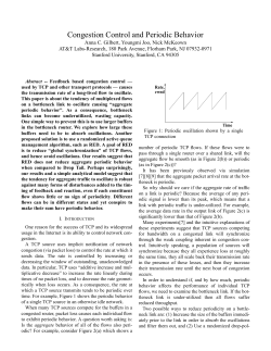 Congestion Control and Periodic Behavior