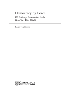 Democracy by Force - Assets - Cambridge University Press