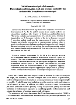Multielement analysis of air samples Determination of iron, zinc