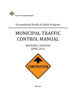 municipal traffic control manual
