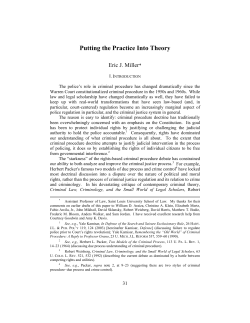 Putting the Practice Into Theory