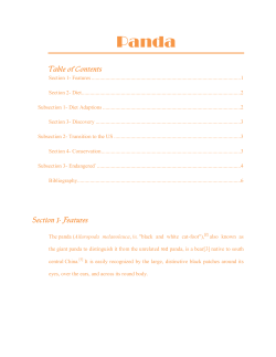 Table of Contents Section 1