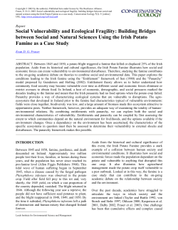 Conservation Ecology: Human-caused disturbance stimuli as a form