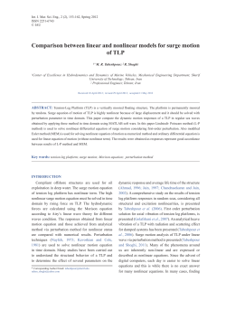 Comparison between linear and nonlinear models for surge motion