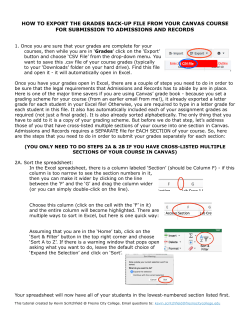 Export Grades from Canvas