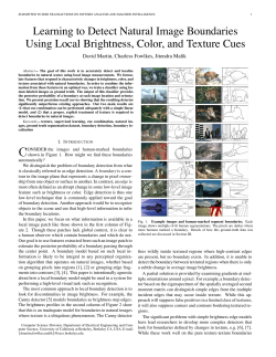Learning to detect natural image boundaries using local