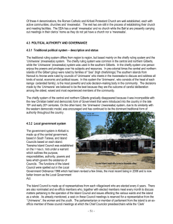 - 51 - Of these 4 denominations, the Roman Catholic and Kiribati