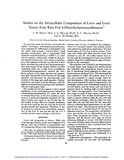 Studies on the Intracellular Composition of Liver