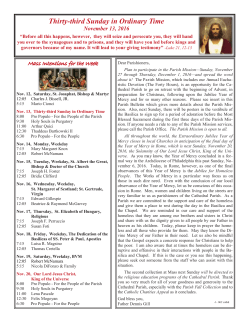 Thirty-third Sunday in Ordinary Time