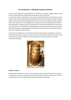 An Introduction to Viking Age Storage Containers