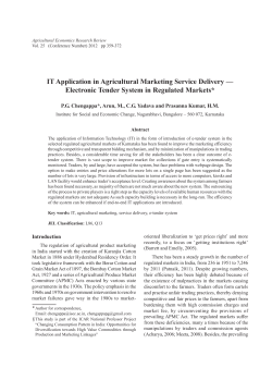 IT Application in Agricultural Marketing Service