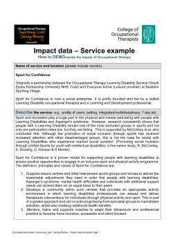 Impact data &ndash; Service example