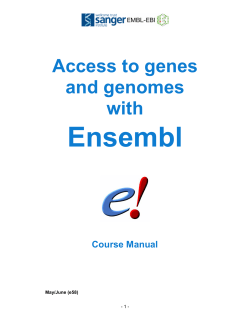 I) Introduction - May 2012