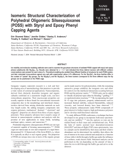 Isomeric Structural Characterization of Polyhedral Oligomeric