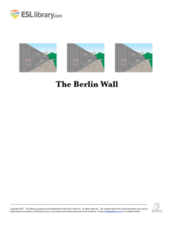 The Berlin Wall