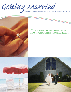 Getting Married - Family Ministries
