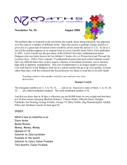 Newsletter No. 56 August 2006