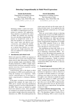 Detecting Compositionality in Multi