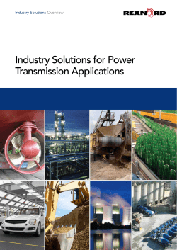 Industry Solutions for Power Transmission Applications