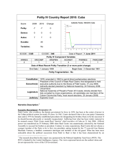 Cuba - Systemic Peace
