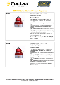 535/545 Series Mini Fuel Pressure Regulators