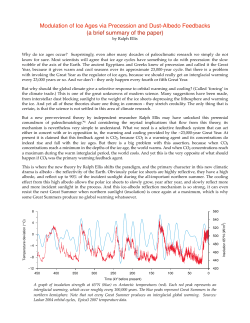 Modulation of Ice Ages via Precession and Dust