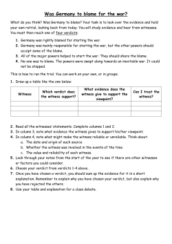 Was Germany to blame for the war?