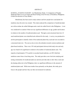 ABSTRACT SCHNELL, EUGENE ZACHARY. An Ethnobotany Study