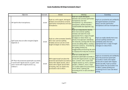 Coast Academies Writing Framework Step 4 1 of 7