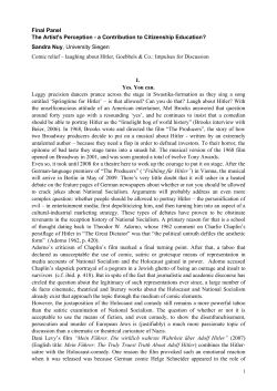 Sandra Nuy, University Siegen Comic relief – la