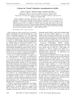 Amorphization in Co(OH)2 - UMKC College of Arts and Sciences