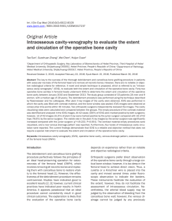 Intraosseous cavity-venography to evaluate the extent and