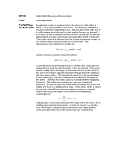 Soda Bottle Resonance Demonstrator