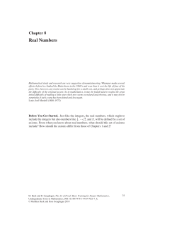 Chapter 8, "The Art of Proof"
