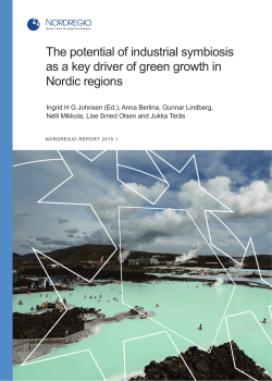 The potential of industrial symbiosis as a key driver of green